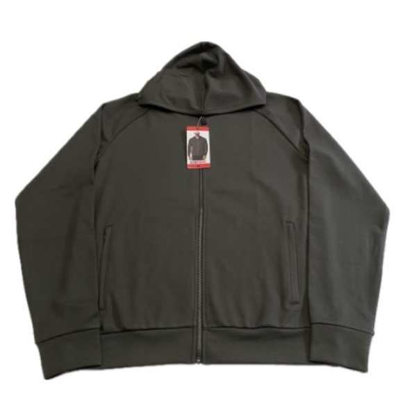 32 Degrees Men's Full Zip Hoodie, Pockets, Olive Green, Medium, NWT - Picture 6 of 15